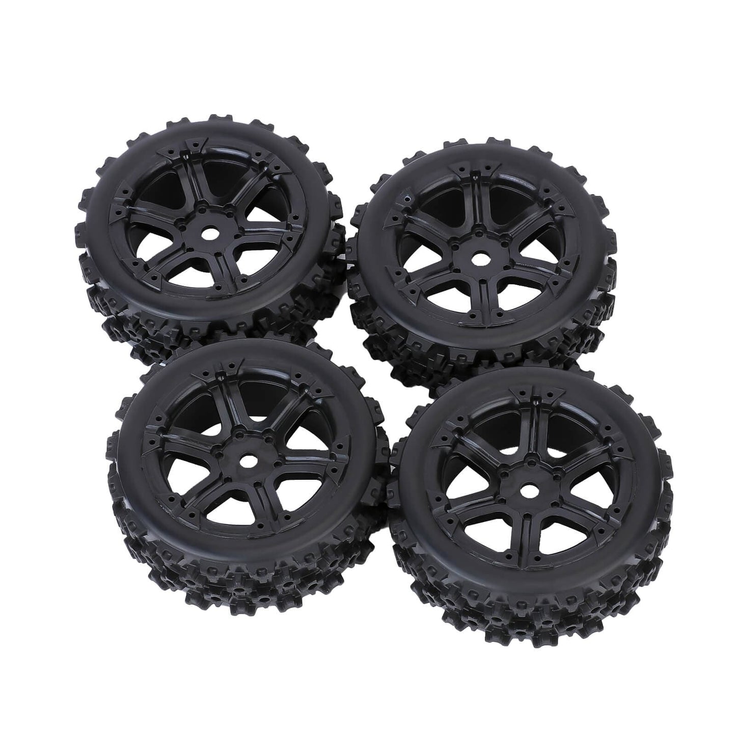 RCAWD Arrma 1/18 GROM Upgrade Parts Glued nylon wheel +rubber tire RCAWD Arrma 1/18 GROM Wheel Tires Set GRANITE Glued Nylon