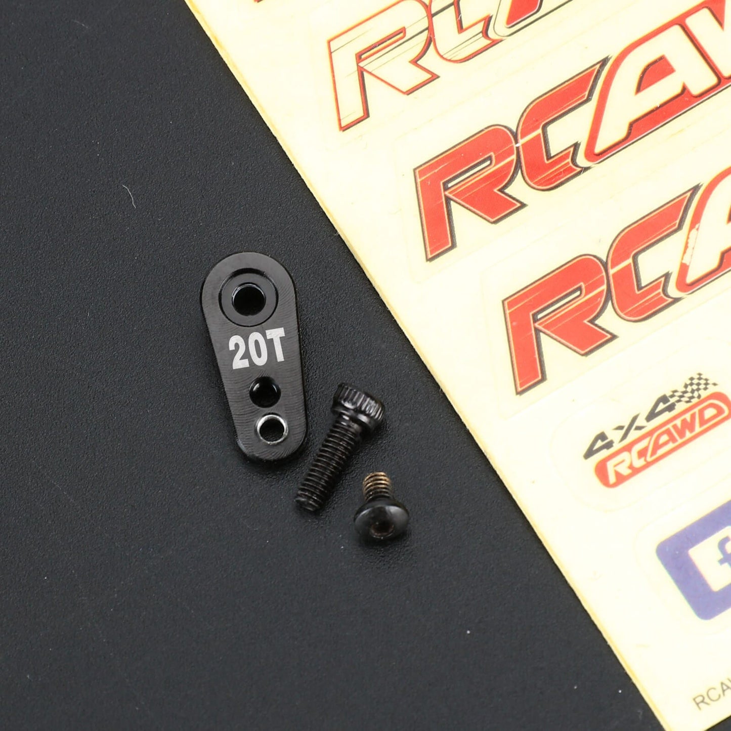 RCAWD Arrma 1/18 GROM Upgrade Parts Only servo arm / Black RCAWD Arrma 1/18 GROM Servo Set with Micro Metal Gear