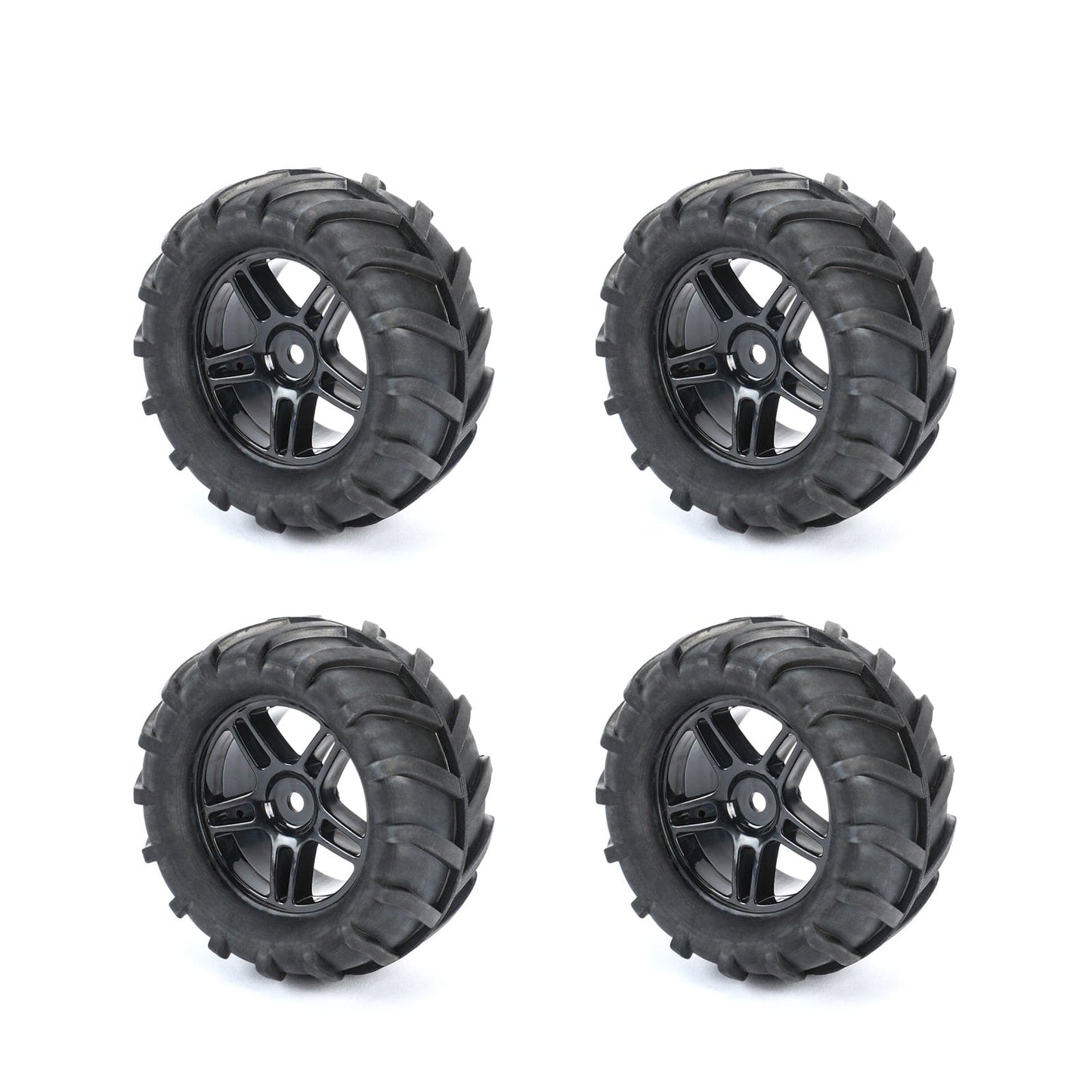 RCAWD Arrma 1/18 GROM Upgrade Parts RCAWD 40g/pc Nylon Wheel Rims Tire Set for Arrma 1/18 Granite Grom Mega Upgrade Parts