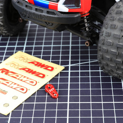 RCAWD Arrma 1/18 GROM Upgrade Parts RCAWD Arrma 1/18 GROM Servo Set with Micro Metal Gear