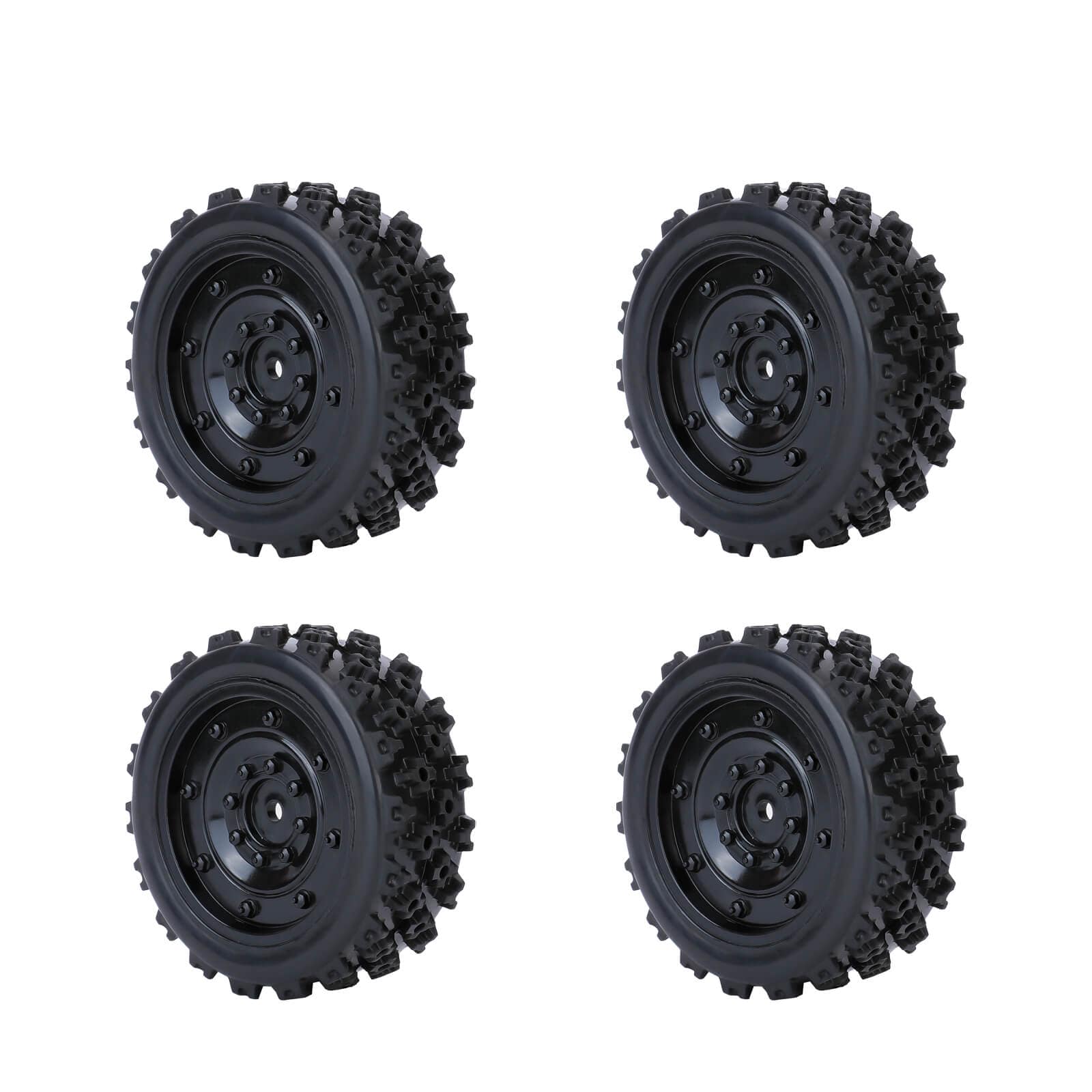 RCAWD Arrma 1/18 GROM Upgrade Parts RCAWD Arrma 1/18 GROM Wheel Tires Set GRANITE Glued Nylon 4pcs