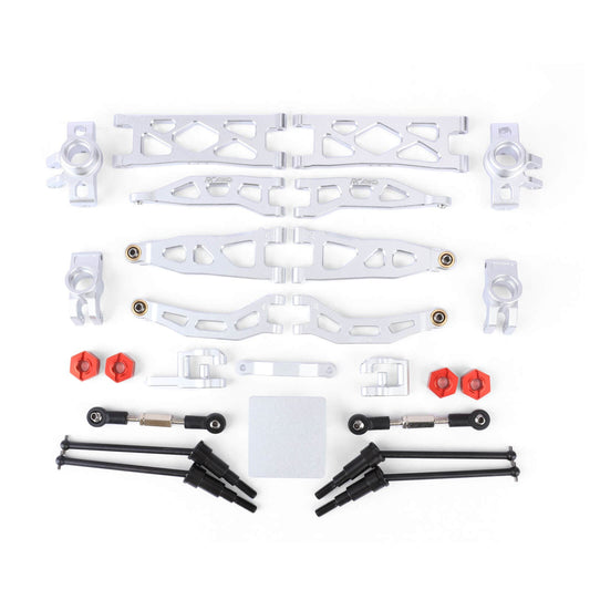 RCAWD Arrma 1/18 GROM Upgrade Parts RCAWD ARRMA GROM 26 Pieces Suspension Arms Set with Steering Parts