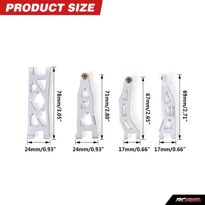 RCAWD Arrma 1/18 GROM Upgrade Parts RCAWD ARRMA GROM 26 Pieces Suspension Arms Set with Steering Parts
