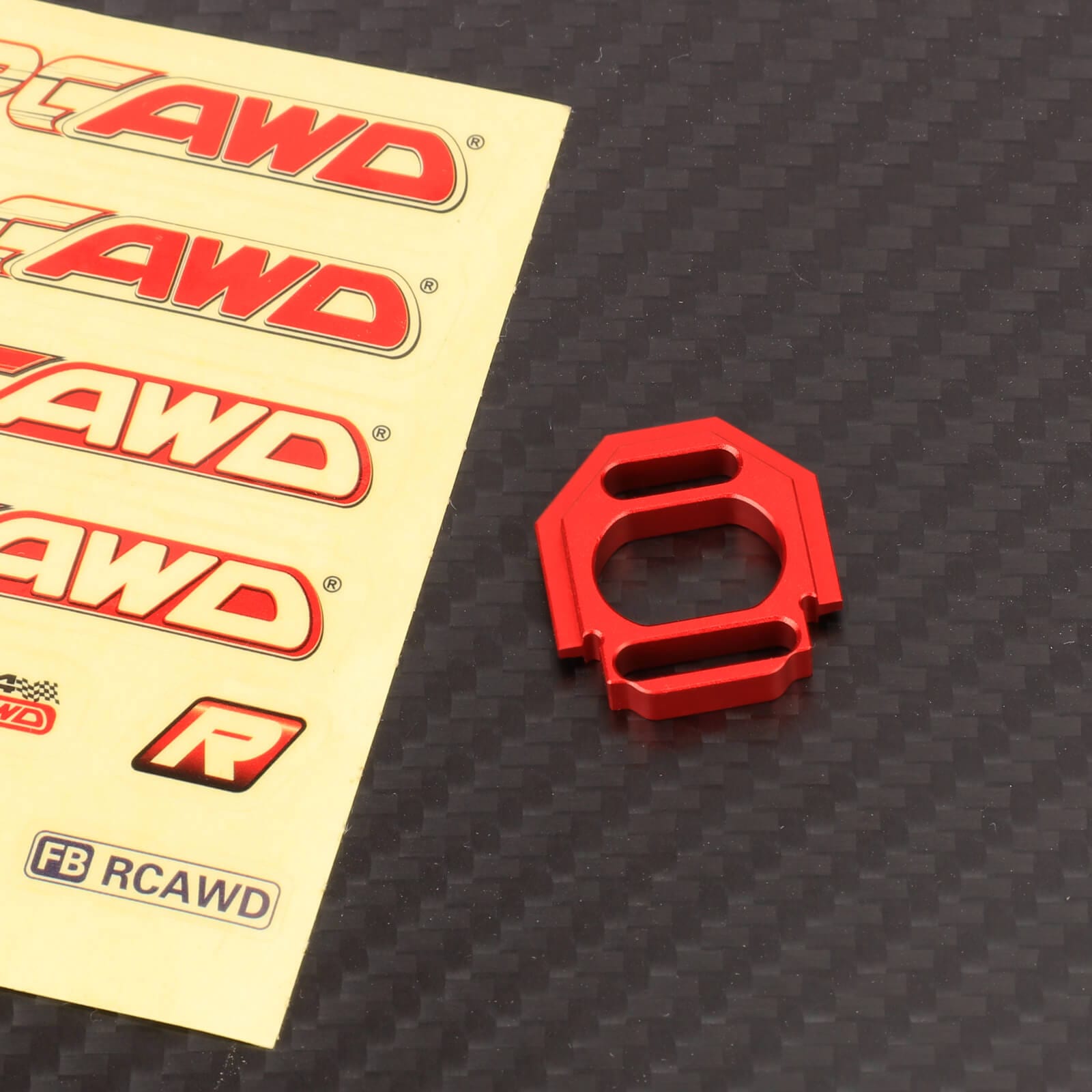 RCAWD Arrma 1/18 GROM Upgrade Parts Red RCAWD Arrma 1/18 GROM Motor Mount Adjustable Aluminum