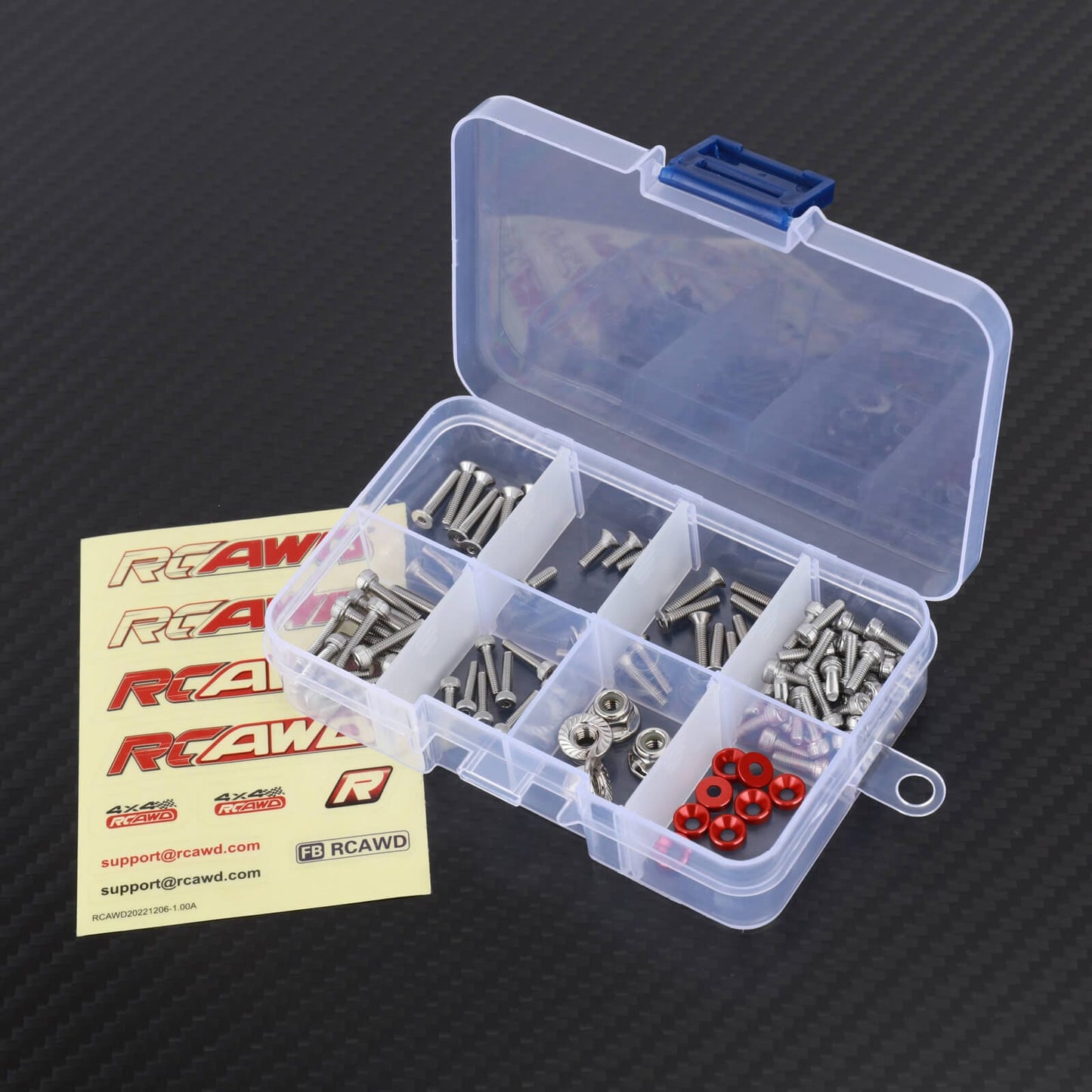 RCAWD Arrma 1/18 GROM Upgrade Parts Stainless Steel Upgrades RCAWD Arrma 1/18 GROM Screws Set - Stainless Steel Type