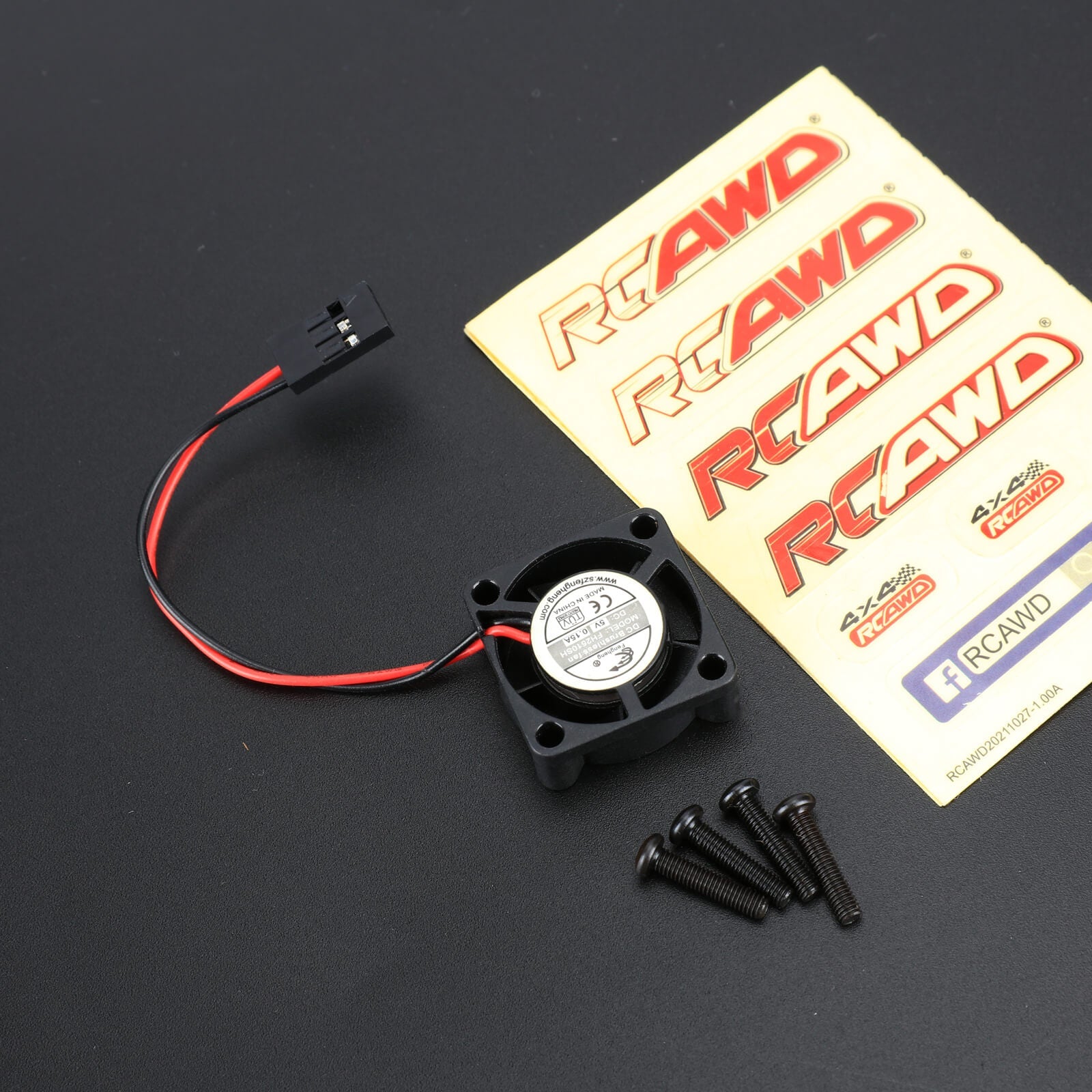 RCAWD Arrma 1/18 GROM Motor Cooling Fan 25*25MM - RCAWD