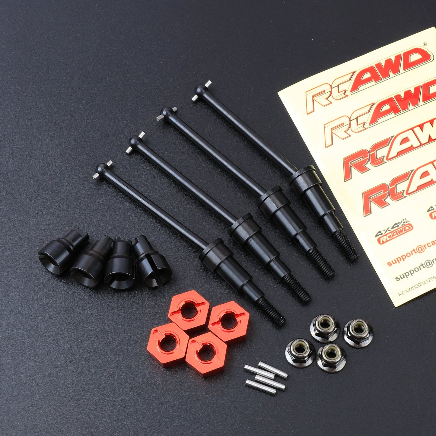 RCAWD Arrma 1/18 GROM Upgrades Metal Axle & Hex Set - RCAWD