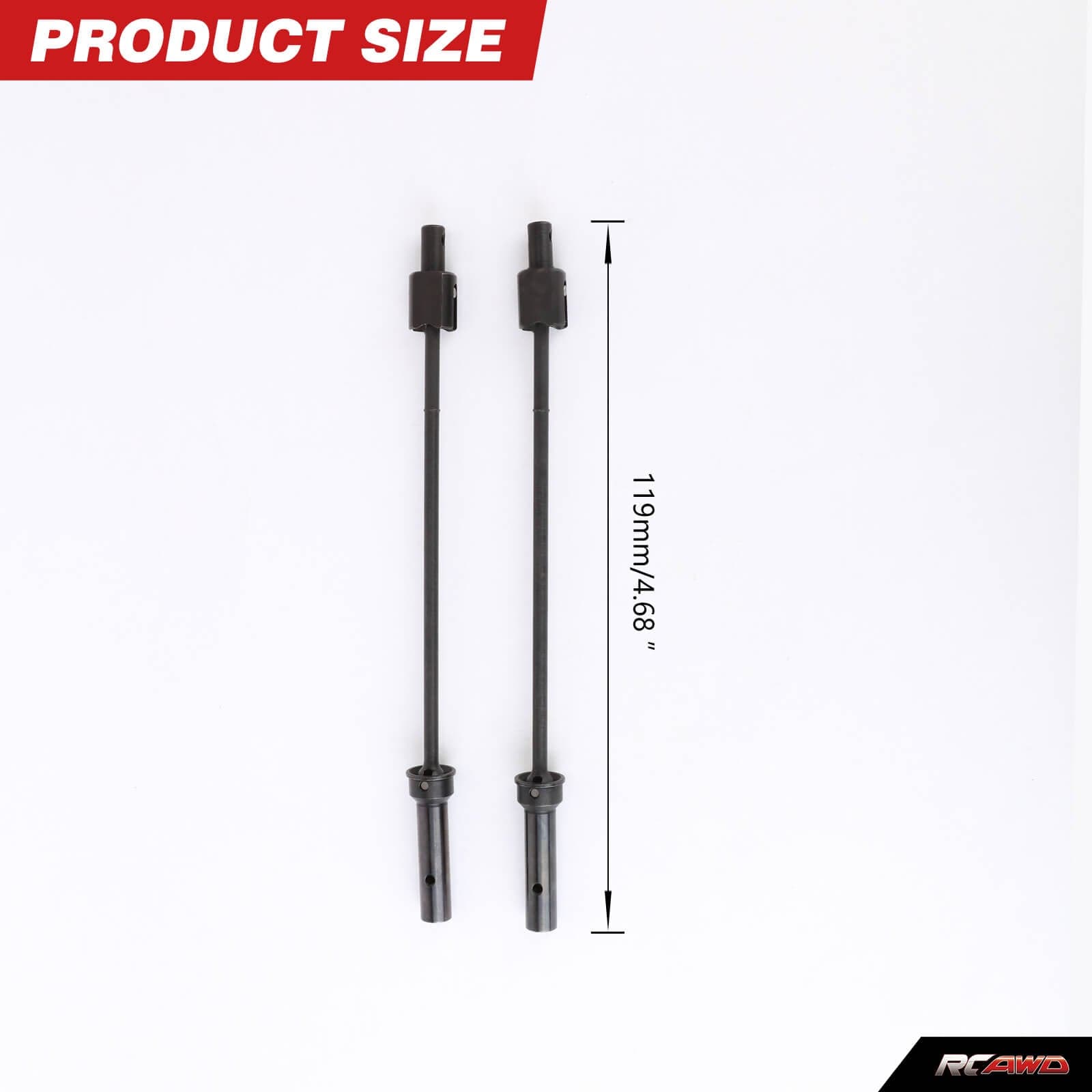 RCAWD Arrma 1/5 Kraton Outcast 8S Driveshaft Set 182mm V3D3 - ARA310926BL - RCAWD