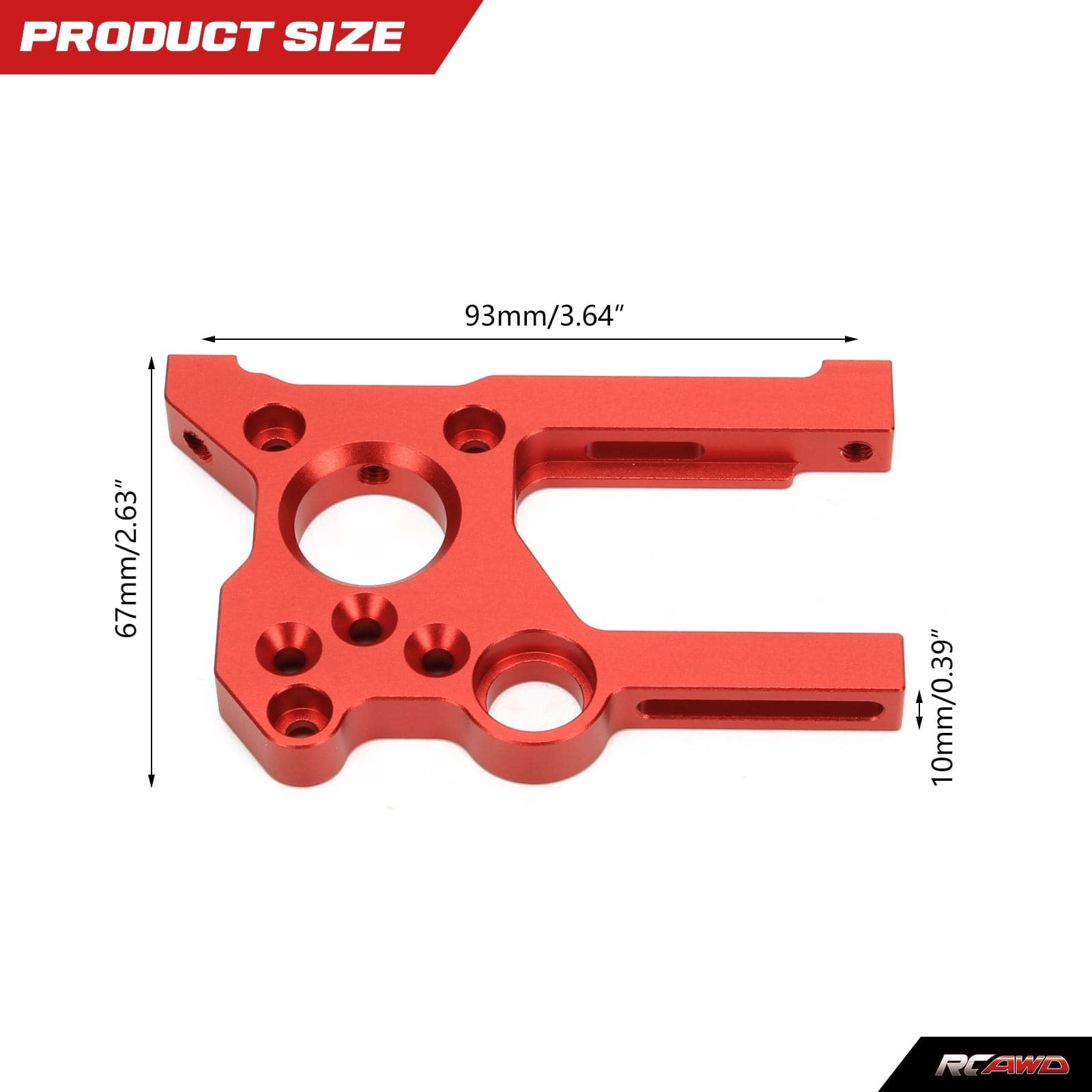 RCAWD Arrma 1/5 Kraton Outcast 8S Upgrades Aluminum Motor Mount & Motor Plate Set - RCAWD