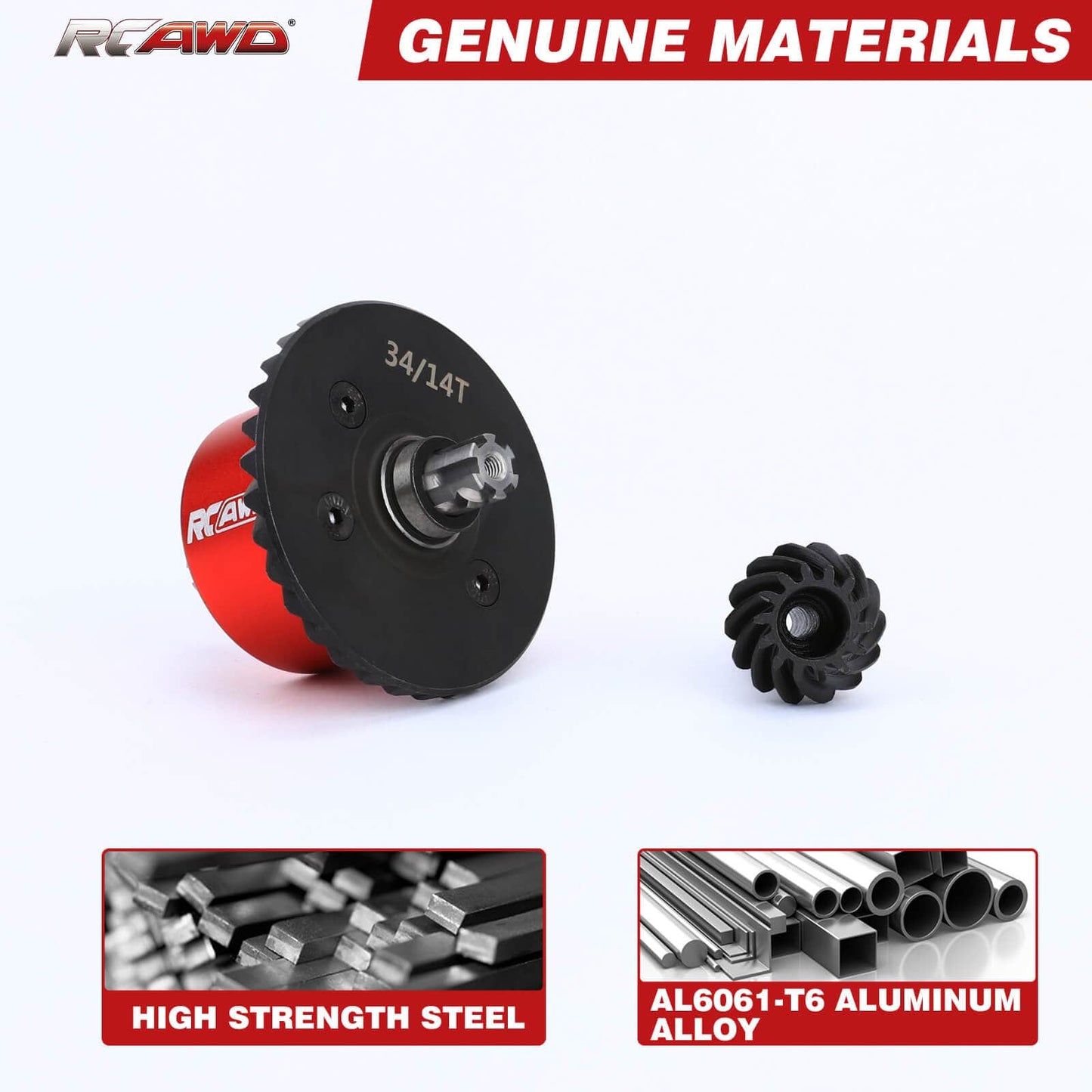 RCAWD ARRMA 3S 43T 13T Diff Set RCAWD ARRMA 3s Upgrades 34T Diff with 14T Gear Set