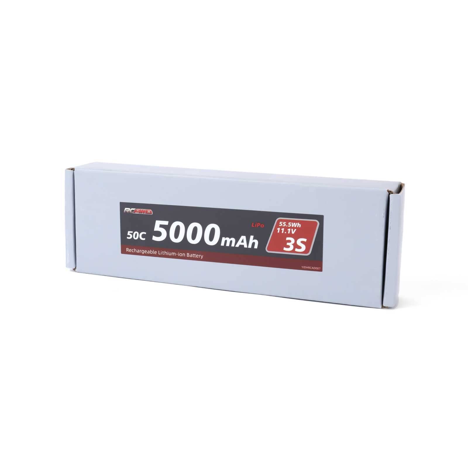 RCAWD ARRMA 3S 5000mAh 2S Battery RCAWD Arrma 3S 6S 5000mAh 55.5Wh 11.1V 50C 3S Lipo Battery with EC5 Plug