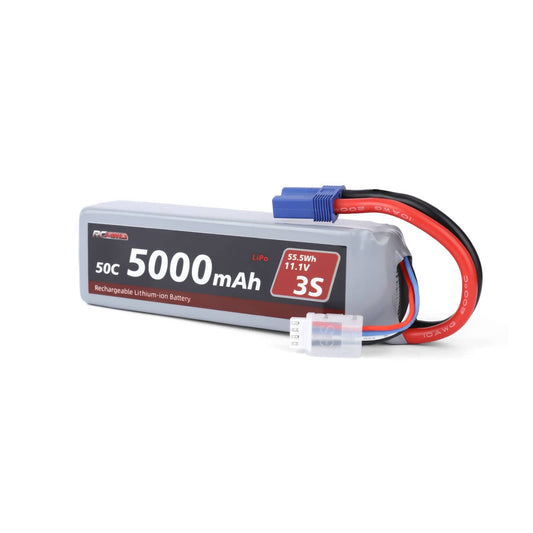 RCAWD ARRMA 3S 5000mAh 2S Battery RCAWD Arrma 3S 6S 5000mAh 55.5Wh 11.1V 50C 3S Lipo Battery with EC5 Plug
