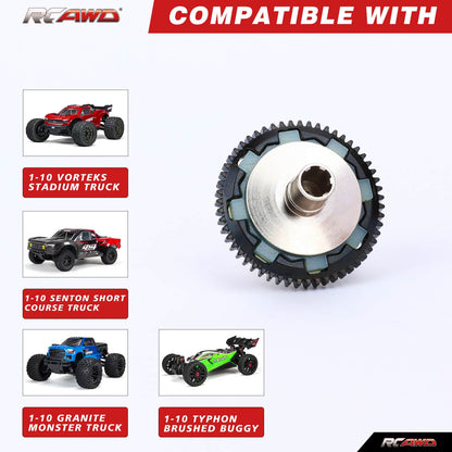 RCAWD ARRMA 3S 55T RCAWD ARRMA 3s Slipper Set 55T 0.8 Mod for Grannite Senton Big Rock