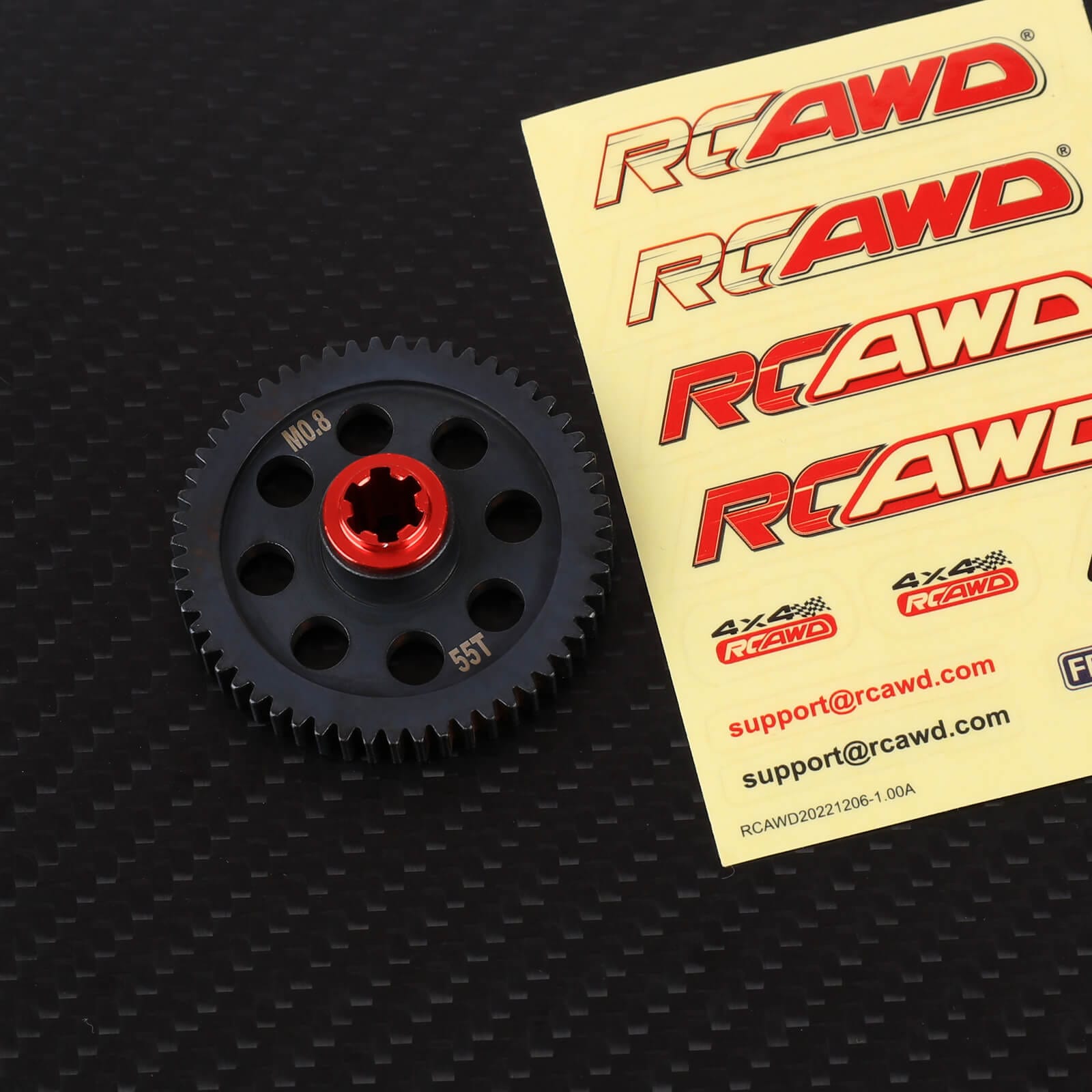 RCAWD ARRMA 3S 55T RCAWD ARRMA 3s Upgrades 55T 0.8 mod Center Spur Gear for INFRACTION