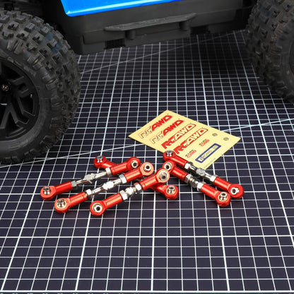 RCAWD ARRMA 3S 6PCS RCAWD Arrma Typhon Alum Alloy 6PCS Metal Tie Rod Steering Link Linkage