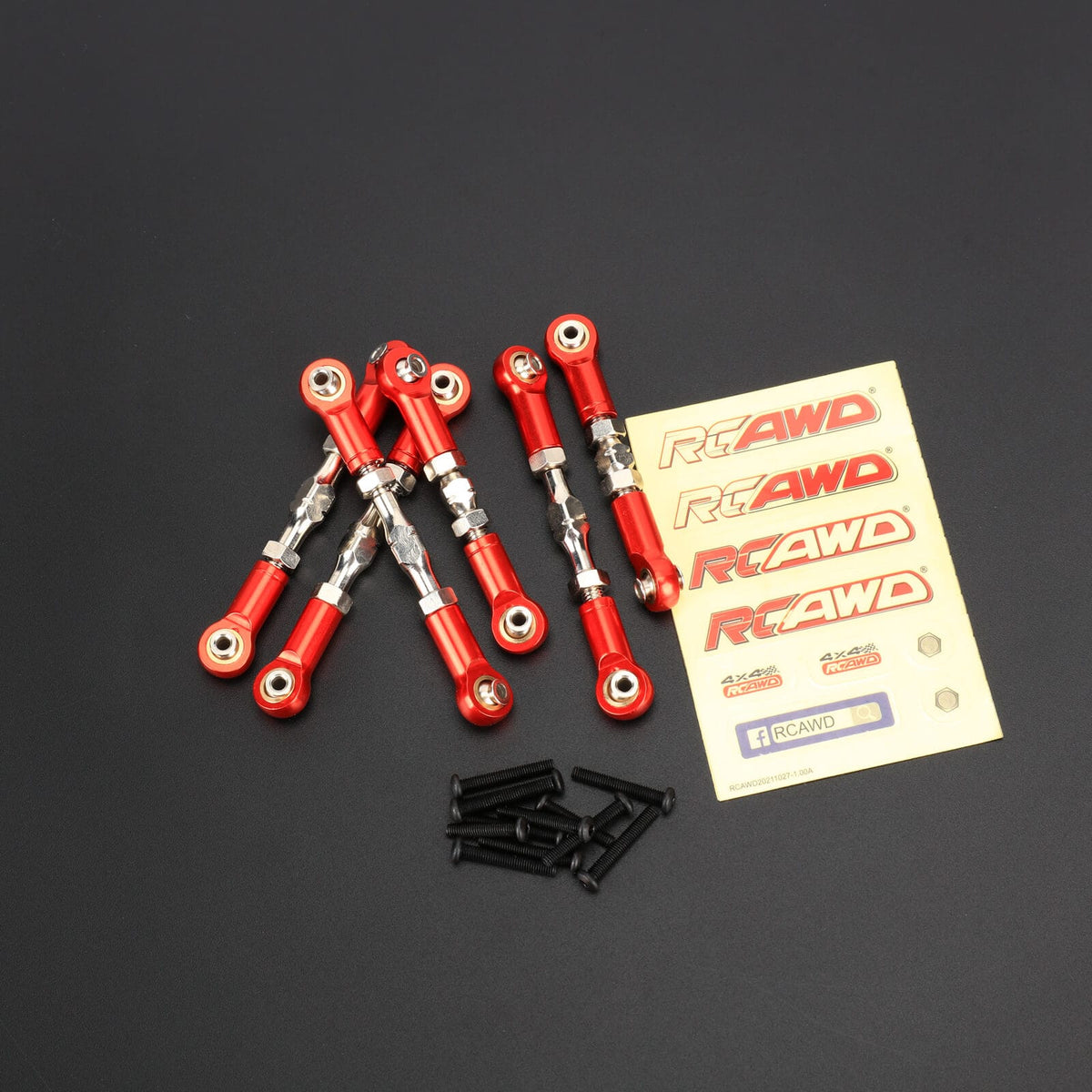 RCAWD ARRMA 3S 6PCS RCAWD Arrma Typhon Alum Alloy 6PCS Metal Tie Rod Steering Link Linkage
