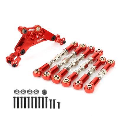 RCAWD ARRMA 3S Alloy Steering Parts Set RCAWD Typhon Alum Alloy Steering Parts Set With 6pcs Metal Tie Rod Steering Link Linkage