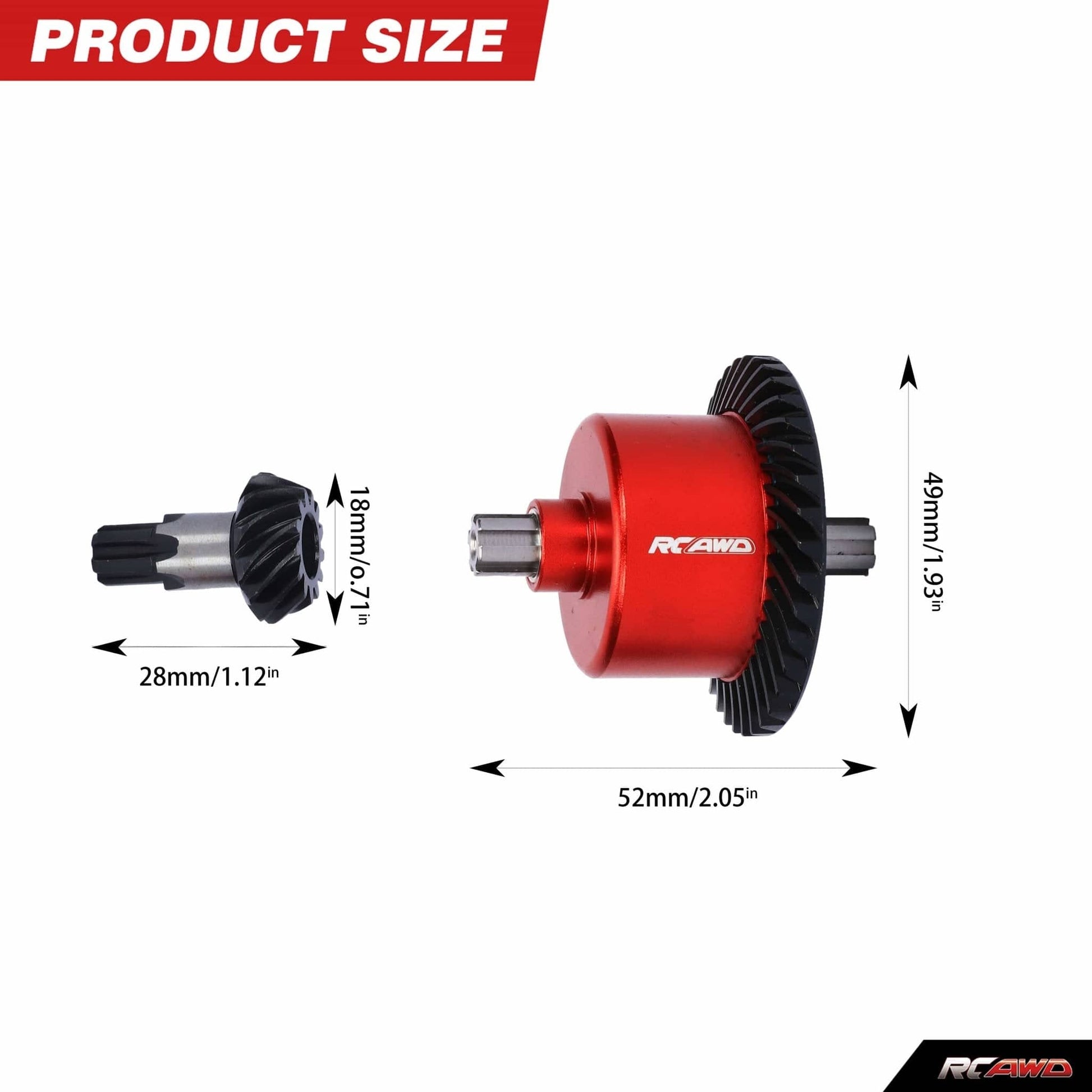 RCAWD ARRMA 3S ARA310956R RCAWD ARRMA 3s Upgrades 40CrMo 37T Helical Gears Differential 13T Diff Set