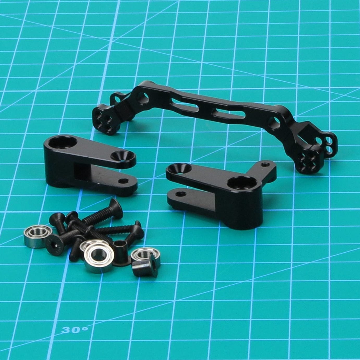 RCAWD ARRMA 3S Black RCAWD Arrma 3S Steering Set for Typhon Vorteks Granite