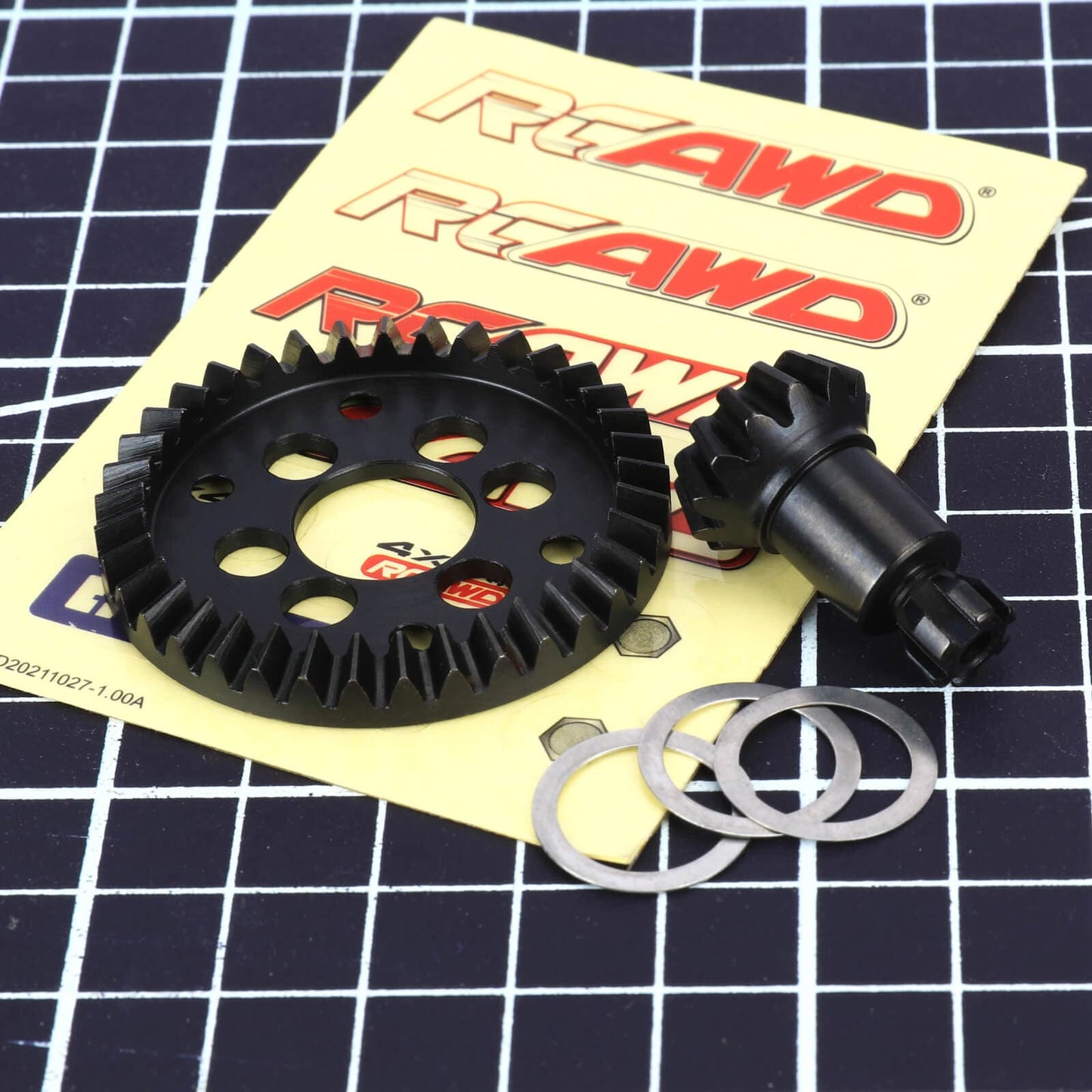 RCAWD ARRMA 3S Black RCAWD Arrma 3s Upgrades 37T 1.35Mod Steel Helical Bevel Diff Gear 13T input Gear