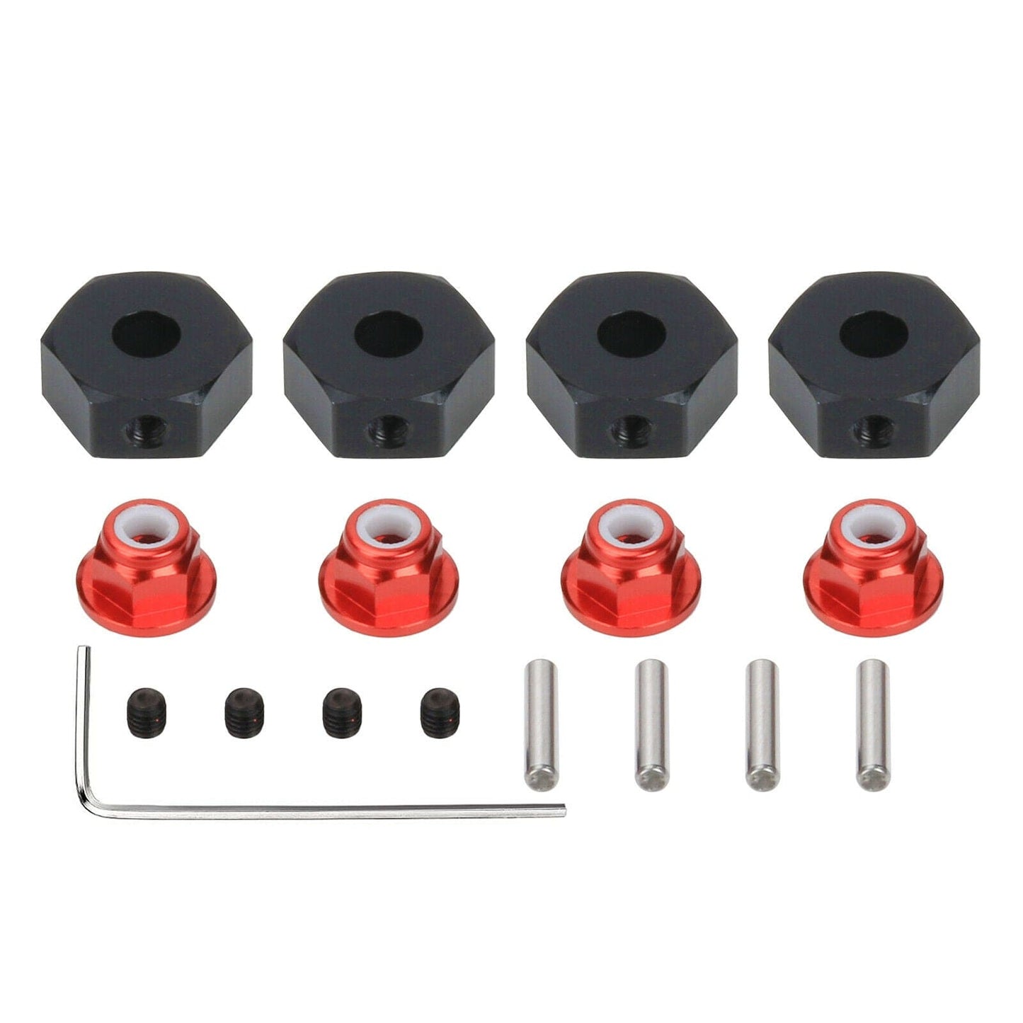 RCAWD ARRMA 3S Black RCAWD Arrma Vorteks Senton 3S upgrade 12mm hex hub m4 lock nut