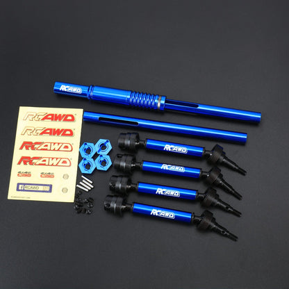 RCAWD ARRMA 3S Blue RCAWD Arrma 3S Upgrades Center Driveshaft & Composite F/R Slider Driveshaft Set for Granite VORTEKS