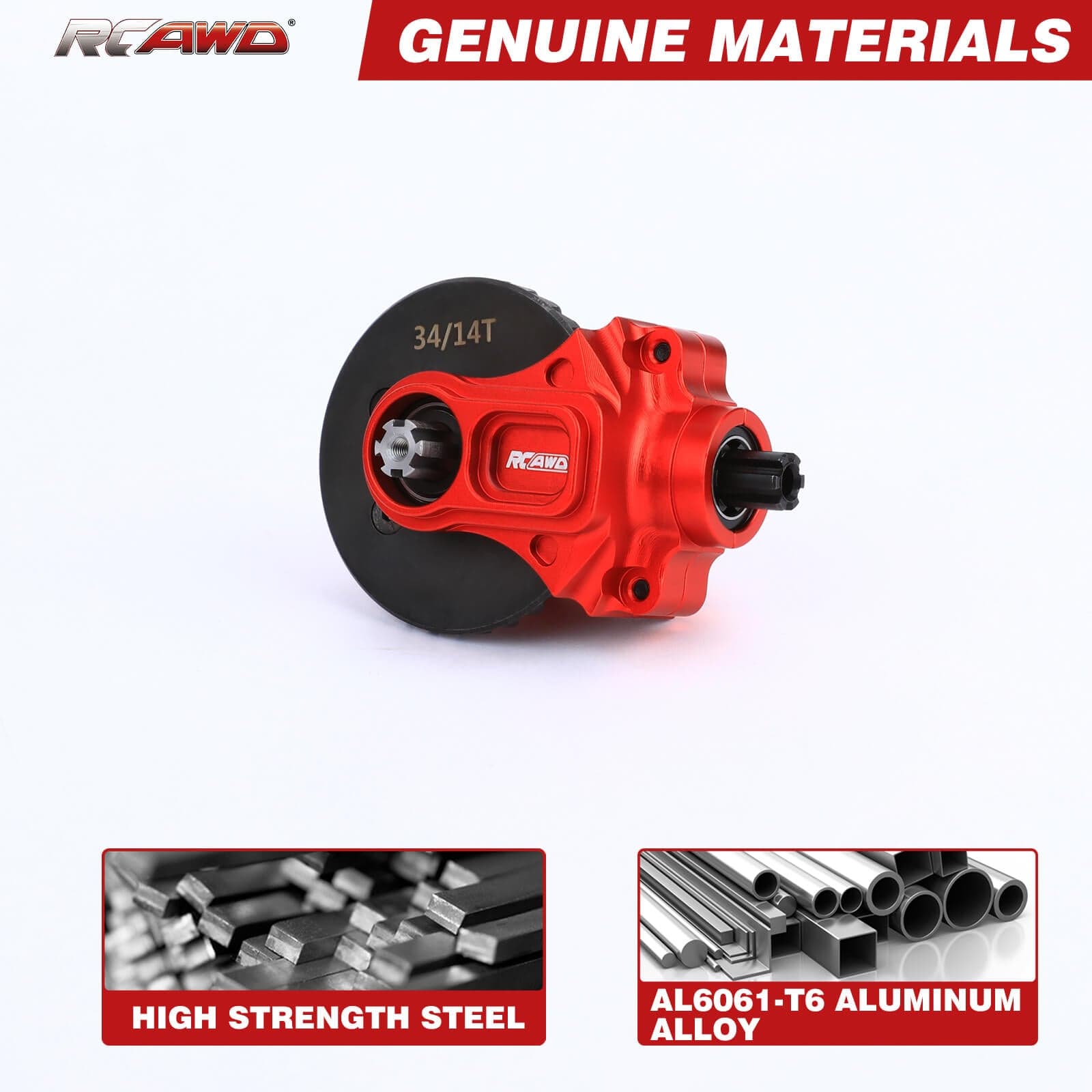 RCAWD ARRMA 3S CrMo steel Transmission Module Set RCAWD ARRMA 3s Transmission Module Set 34T 14T Metal Gear