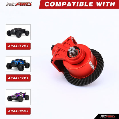 RCAWD ARRMA 3S CrMo steel Transmission Module Set RCAWD ARRMA 3s Transmission Module Set 34T 14T Metal Gear