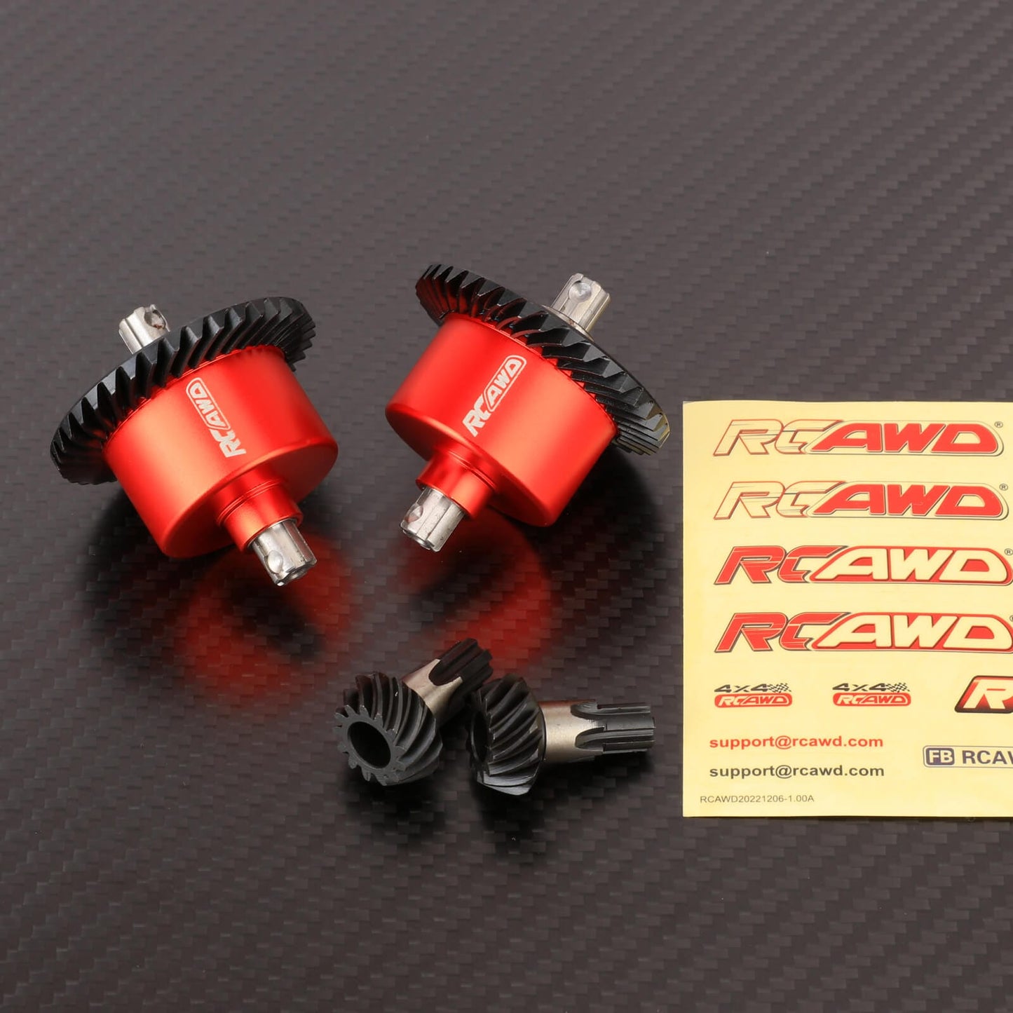 RCAWD ARRMA 3S Diff Set (2 pieces) RCAWD ARRMA 3s Upgrades 40CrMo 37T Helical Gears Differential 13T Diff Set