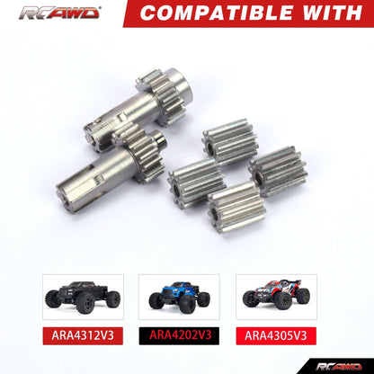 RCAWD ARRMA 3S Gear Set RCAWD ARRMA 3s Upgrades Differential Outdrives Metal Gear Set