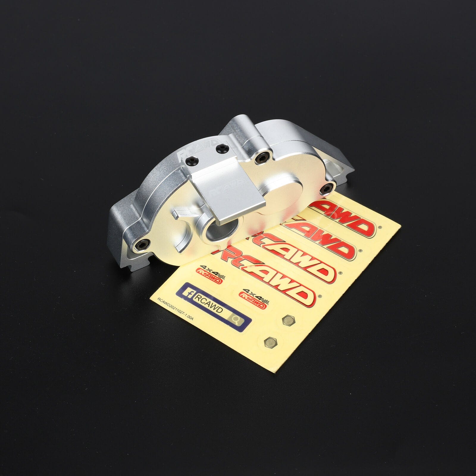 RCAWD ARRMA 3S Gearbox Housing / Silver RCAWD Arrma 3S 4S 57T Aluminum Center Gearbox Assembly with Motor Mount