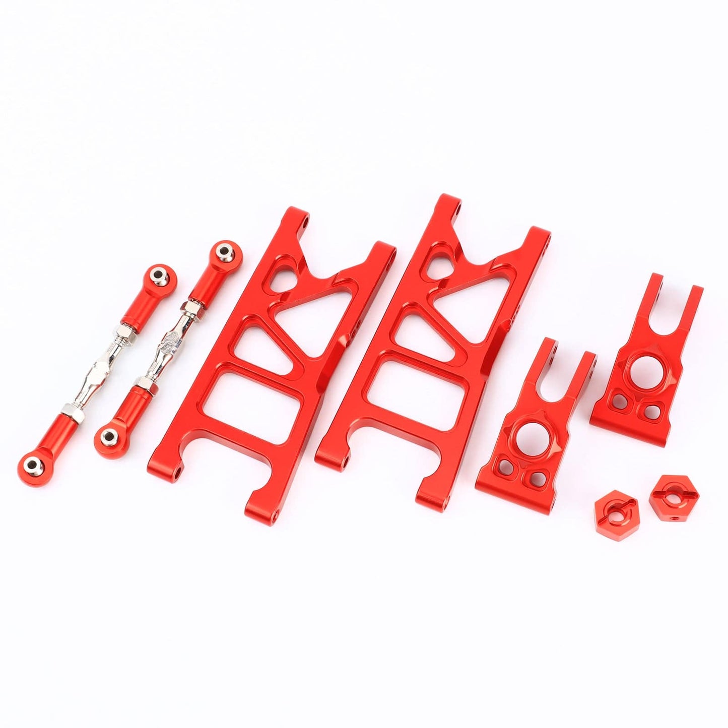 RCAWD ARRMA 3S RCAWD Arrma 1/10 Gorgon 4X2 Mega 550 Upgrades Rear Hub Wheel Hex and 10mm Extened Rear Suspension Arms Links