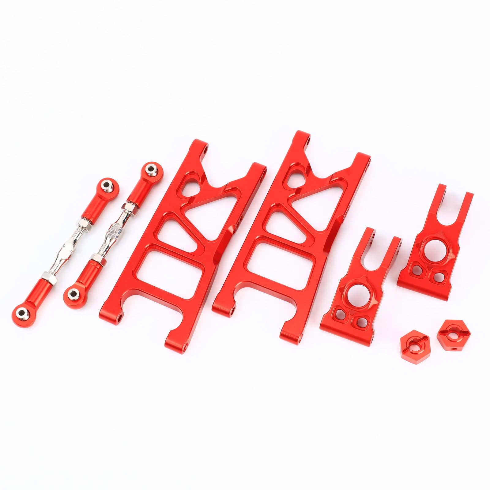 RCAWD ARRMA 3S RCAWD Arrma 1/10 Gorgon 4X2 Mega 550 Upgrades Rear Hub Wheel Hex and 10mm Extened Rear Suspension Arms Links