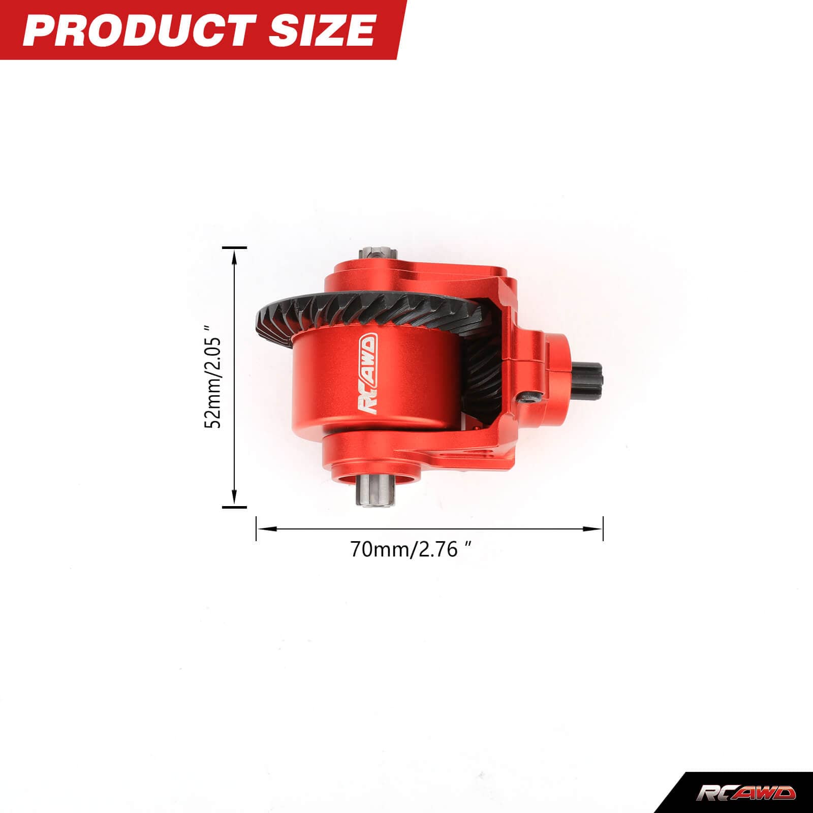 RCAWD ARRMA 3S RCAWD Arrma 34T/14T Steel Front Rear Helical Gears Differential Assemblies Set