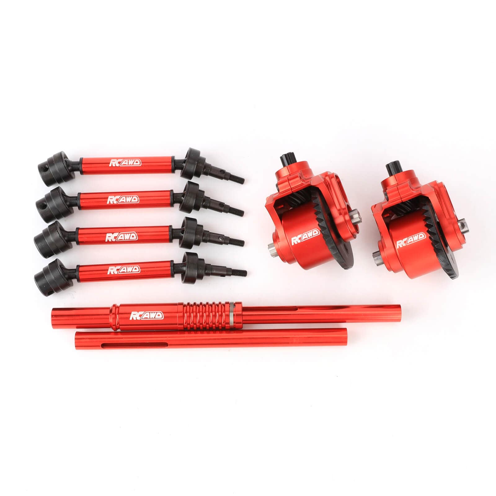 RCAWD Arrma 3S 34T 13T Front Rear Metal Diff Transmission Set with Dri
