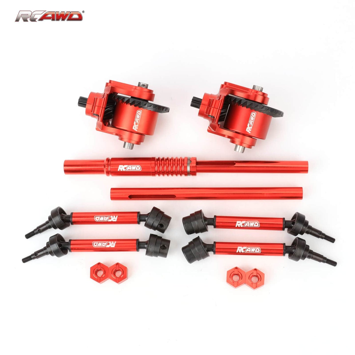 RCAWD ARRMA 3S RCAWD Arrma 3S 34T 13T Front Rear Metal Diff Transmission Set with Drive Shaft