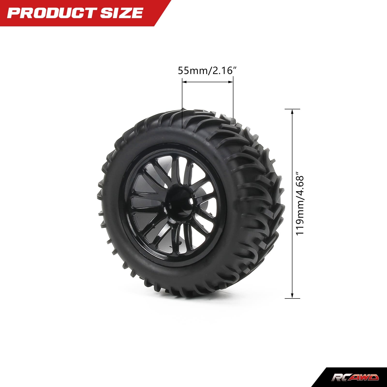 RCAWD ARRMA 3S RCAWD Arrma 3S 4S Wheels and Tires for Granite Vorteks Senton Big Rock