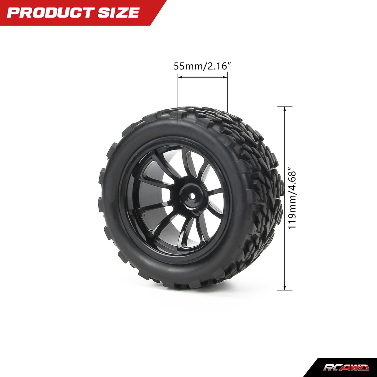 RCAWD ARRMA 3S RCAWD Arrma 3S 4S Wheels and Tires for Granite Vorteks Senton Big Rock