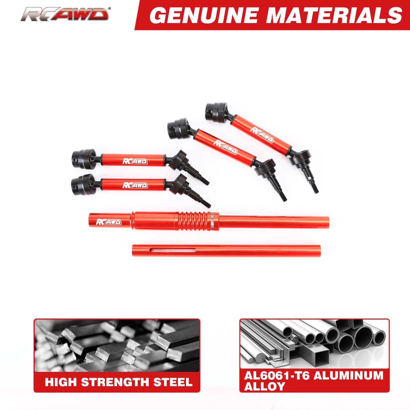 RCAWD ARRMA 3S RCAWD Arrma 3S Center Driveshaft & Composite Slider Driveshaft Set for Granite VORTEKS