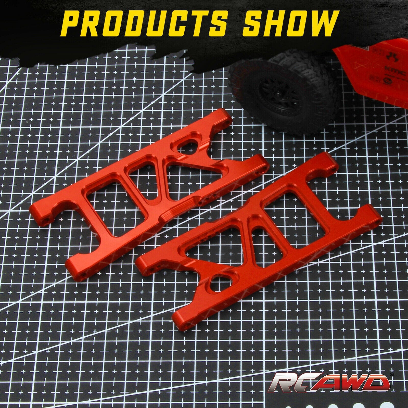 RCAWD ARRMA 3S RCAWD Arrma 3S Rear lower suspension arms A-arm AR330540 for bigrock Typhon 3S