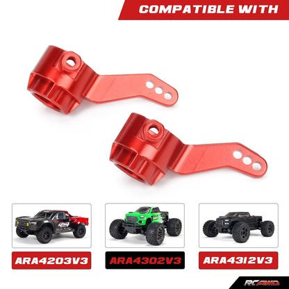 RCAWD ARRMA 3S RCAWD Arrma 3S Steering blocks hub carrier for  bigrock granite senton 3S AR330469