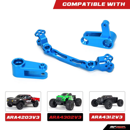 RCAWD ARRMA 3S RCAWD Arrma 3S Steering Set for Typhon Vorteks Granite