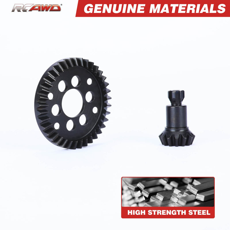 RCAWD Arrma 3s Upgrades 37T 1.35Mod Steel Helical Bevel Diff Gear 13T input Gear - RCAWD