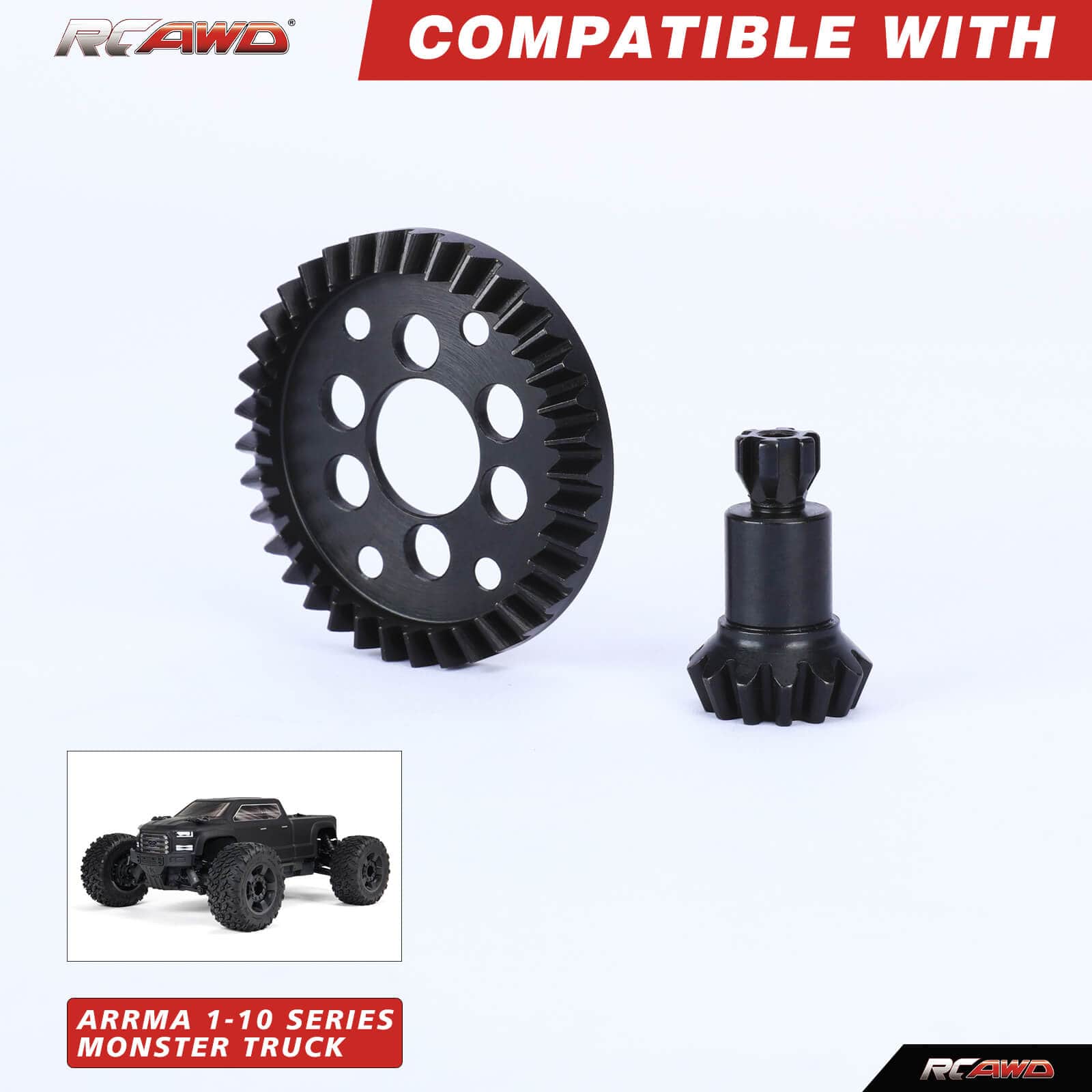 RCAWD ARRMA 3S RCAWD Arrma 3s Upgrade 1.35M Steel Diff Pinion (37T/13T)