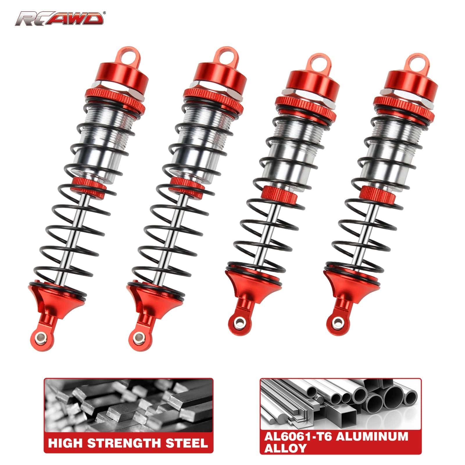 RCAWD ARRMA 3S RCAWD Arrma Big Bore Shocks for Senton Granite BigRock Typhon 3S BLX Mega Metal