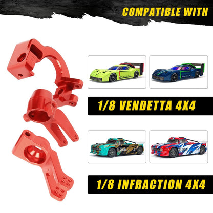 RCAWD ARRMA 3S RCAWD ARRMA Infraction Vendetta 3S upgrade Rear C Steering Hub Carrier