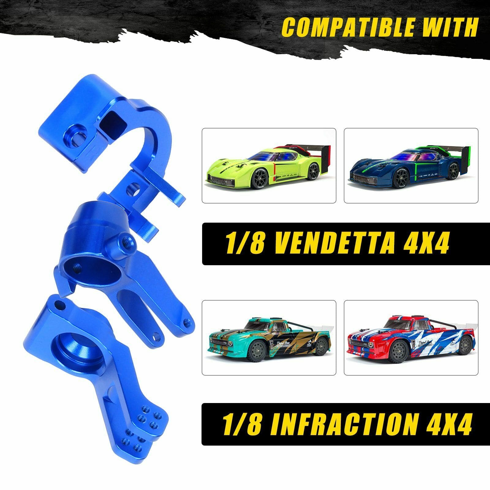 ARRMA C-Hub Composite Ersatzteil - Robuste Lenkungsaufnahme Für RC-Fahrzeuge