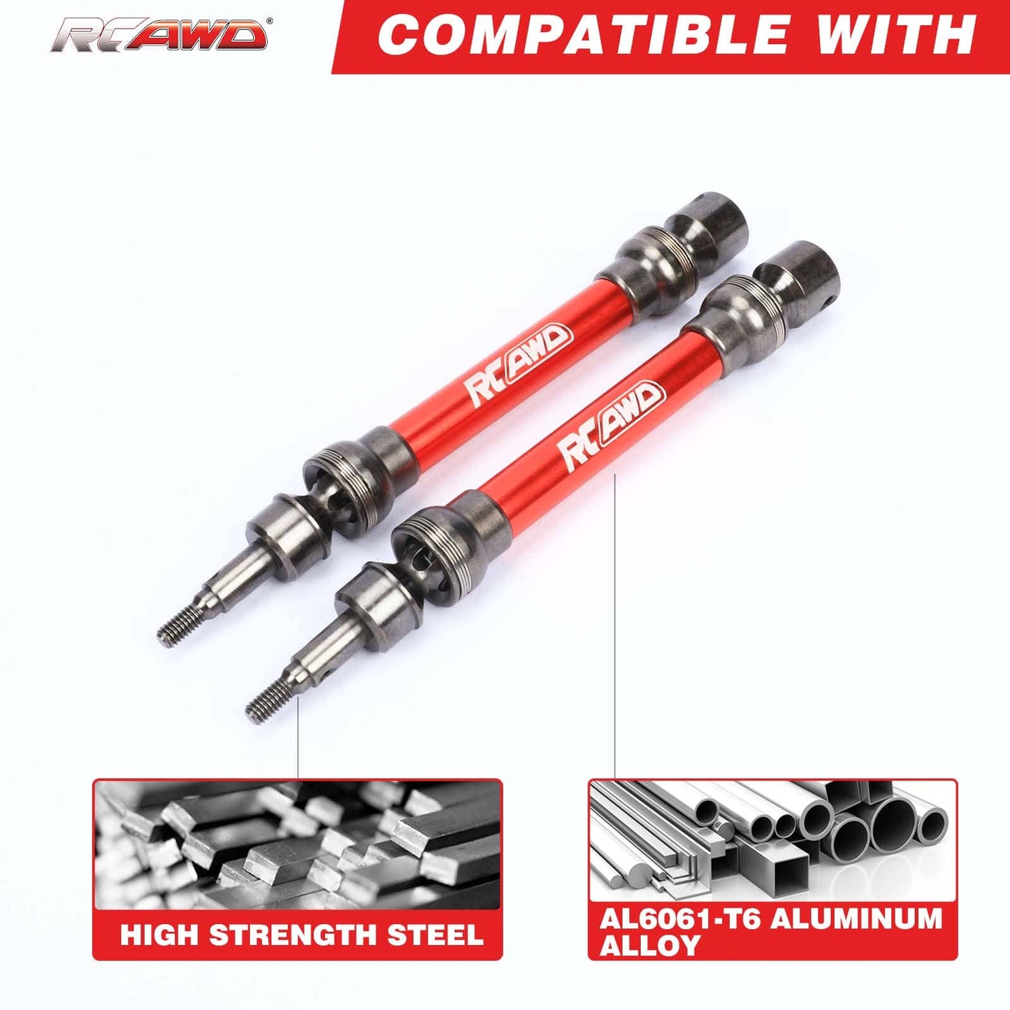RCAWD ARRMA 3S RCAWD Arrma New Big Rock 3S CV Drive Shaft ARA4312V3 ARAC4043