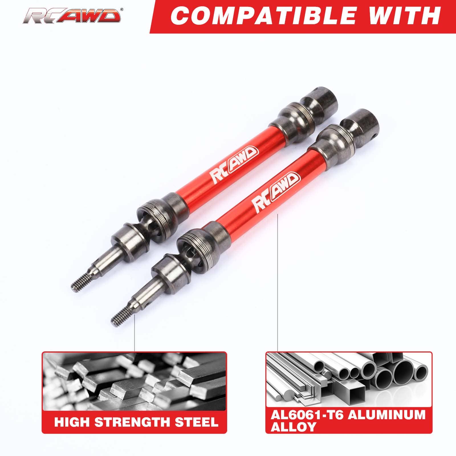 RCAWD ARRMA 3S RCAWD Arrma New Big Rock 3S CV Drive Shaft ARA4312V3 ARAC4043