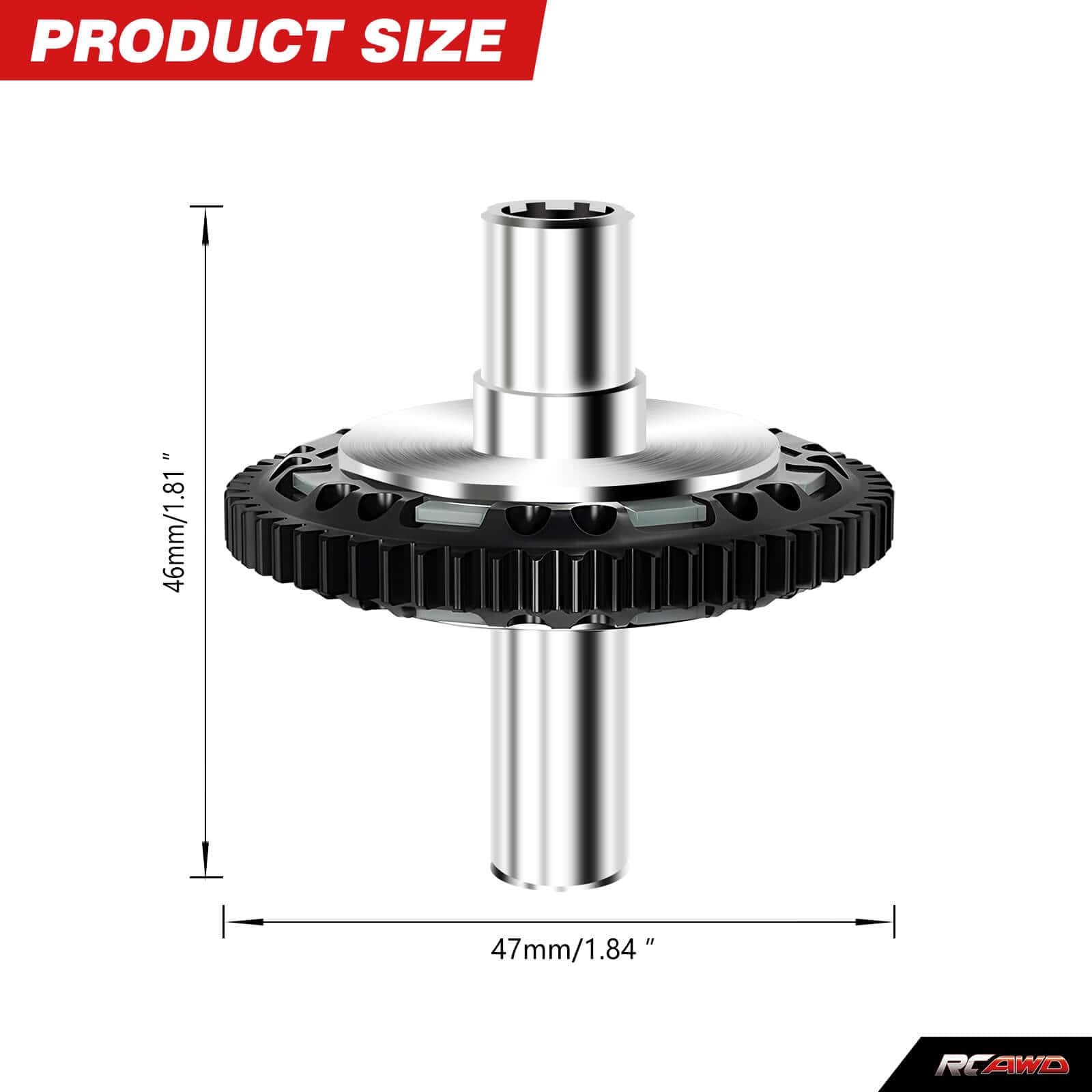 RCAWD Arrma Steel Slipper Set 57T 0.8Mod for 3S 4S - RCAWD